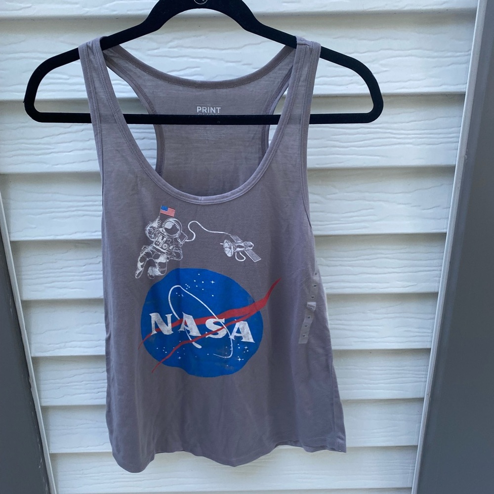 Gray NASA Graphic Tank Top